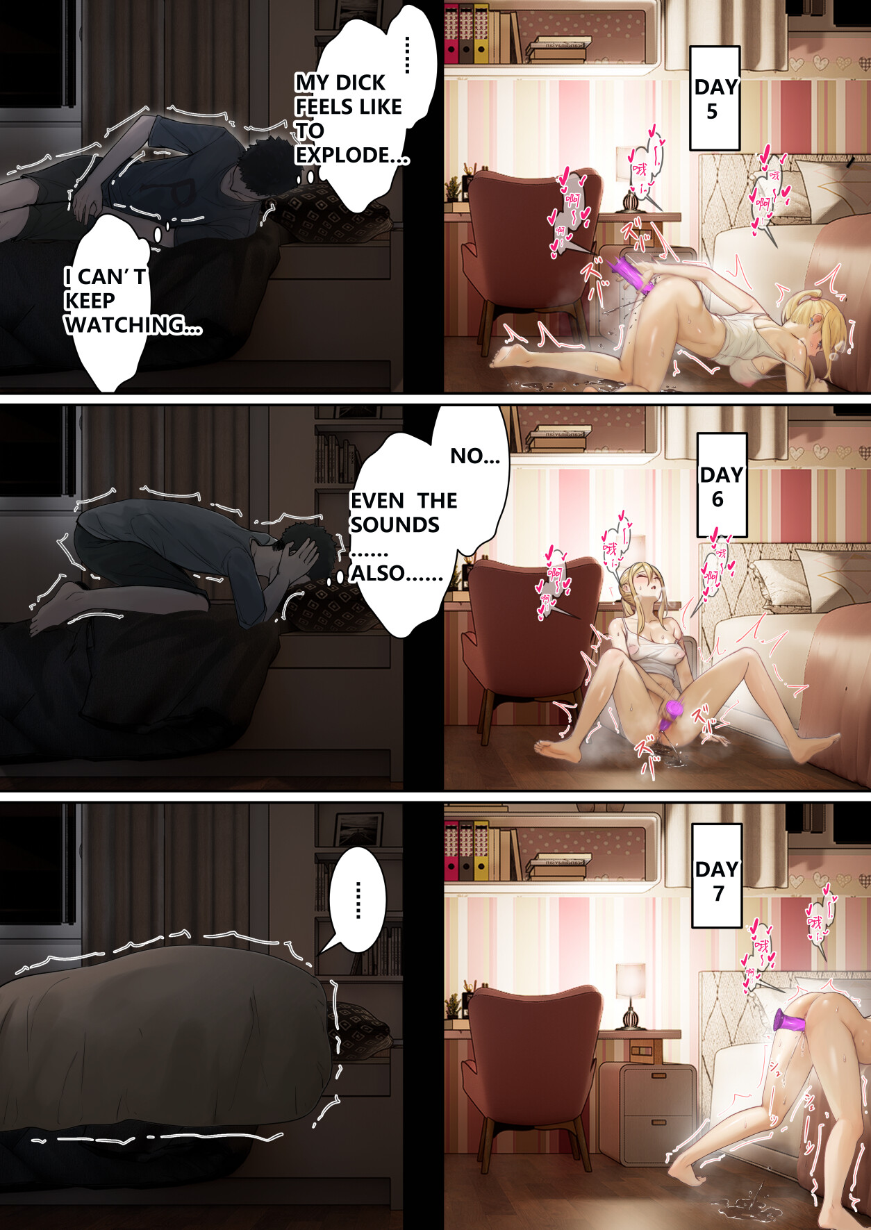 Hentai Manga Comic-My AR glasses can see various stats about my foster sister?!-Read-58